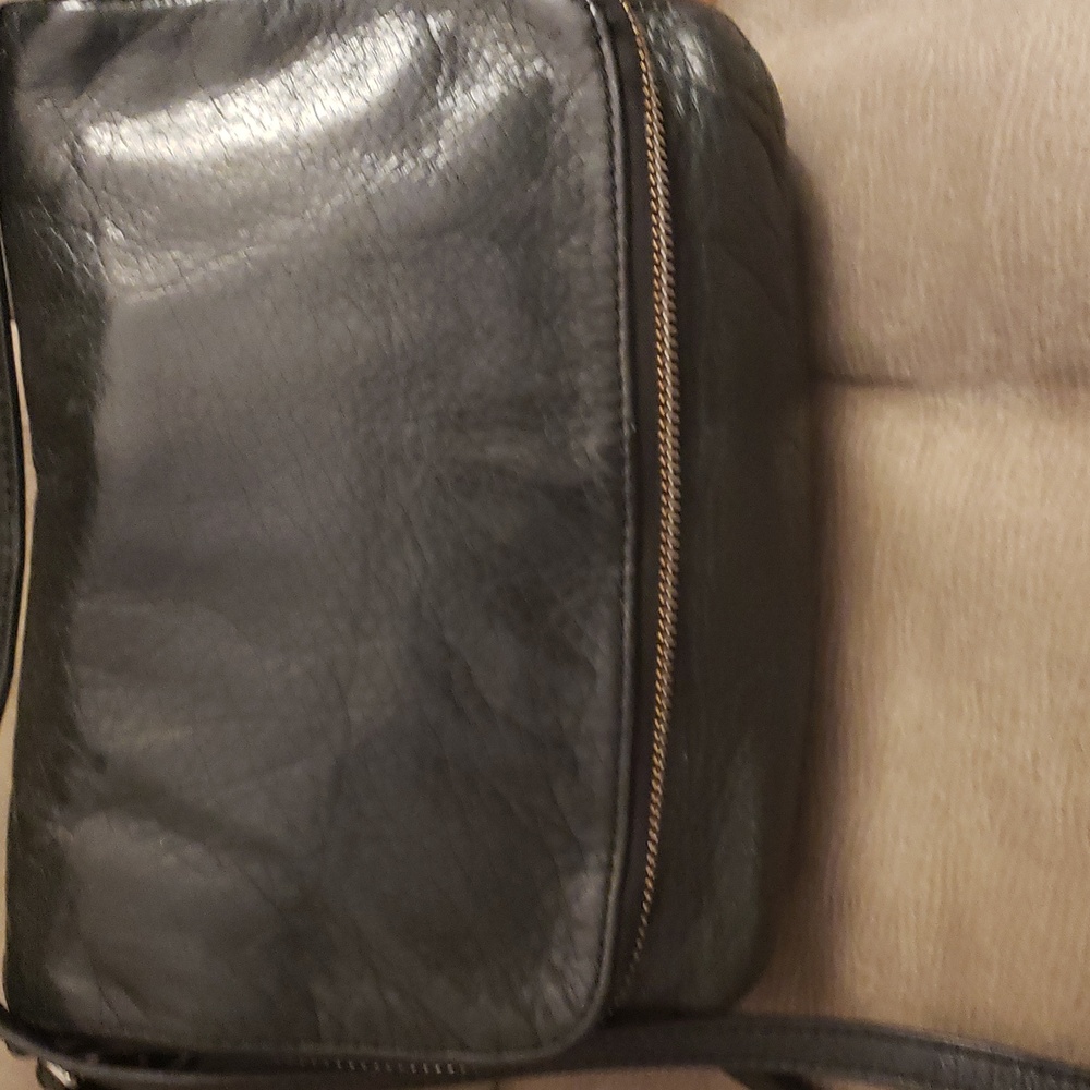 Margo Black Leather Crossbody Bag - Picture 2 of 8
